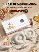 [Light Gray] SilkSilky-CA 22Momme Eye Mask 009