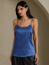 [Real Teal] SilkSilky-CA Spaghetti Strap Camisole 001
