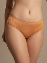 [Orange] SilkSilky-CA 100% Silk Jersey Panty 005