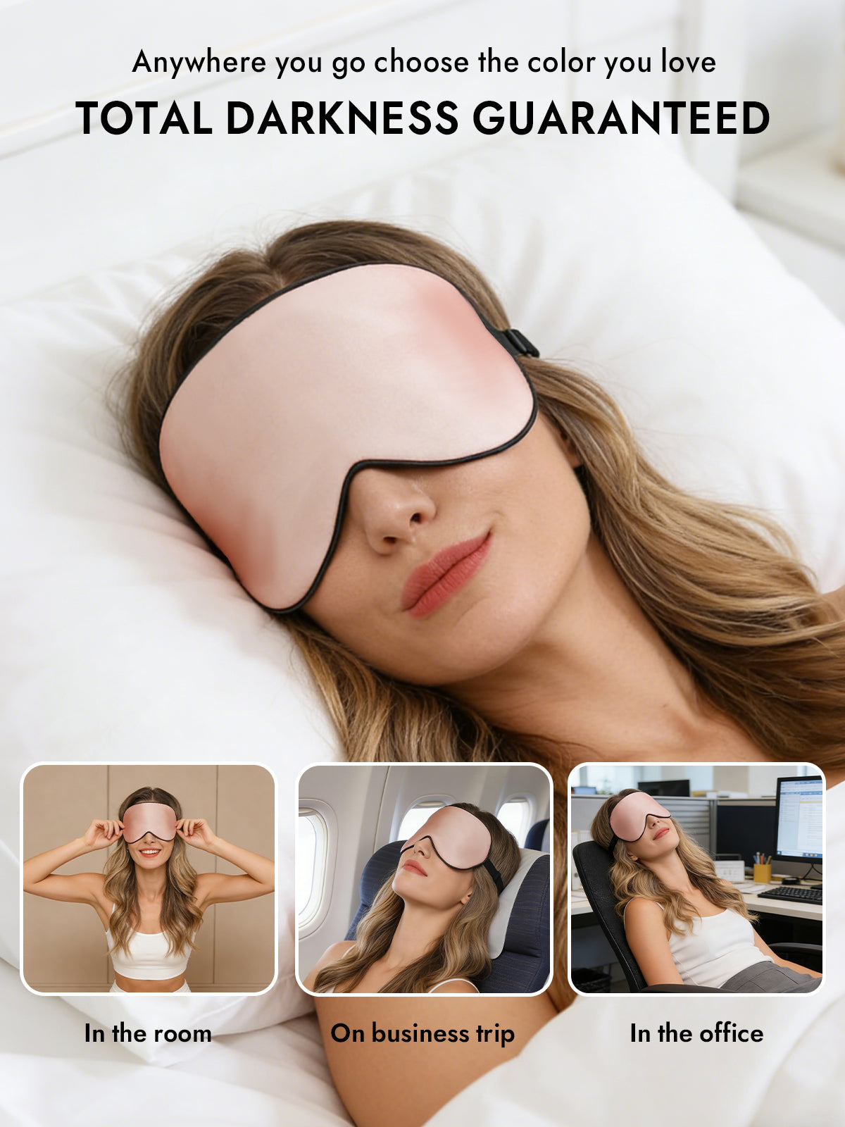 [Pink] SilkSilky-CA 19Momme Pure Silk Eye Mask 006