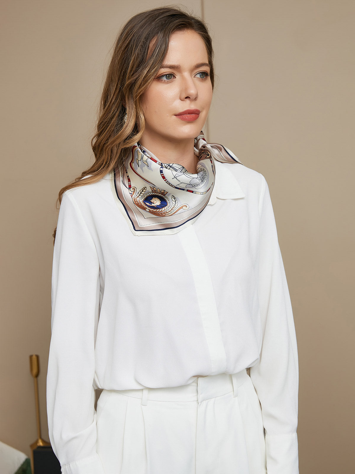 [P043] SilkSilky-CA Pure Silk Scarf 003,