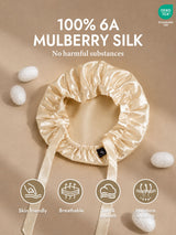 [Champagne] SilkSilky-CA Sleep Cap 002