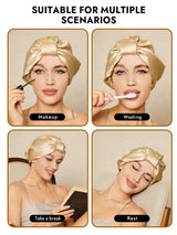 [Champagne] SilkSilky-CA Sleep Cap 006