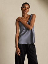 [Dark Gray] SilkSilky-CA Sleeveless V Neck Camisole 006