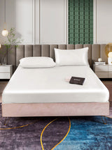 [White] SilkSilky-CA 25Momme Bedding Set 002