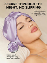 [Lavender] SilkSilky-CA Sleep Cap 004