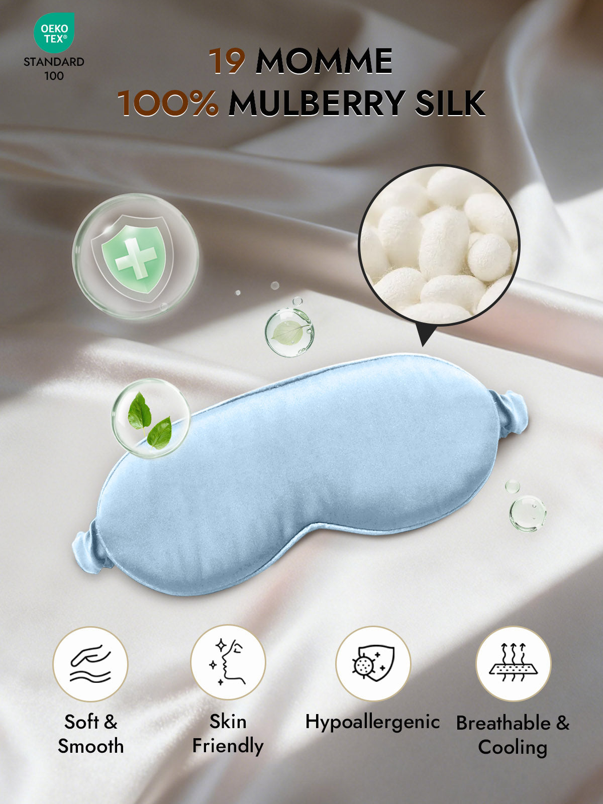 [Light Blue] SilkSilky-CA Eye Mask 002