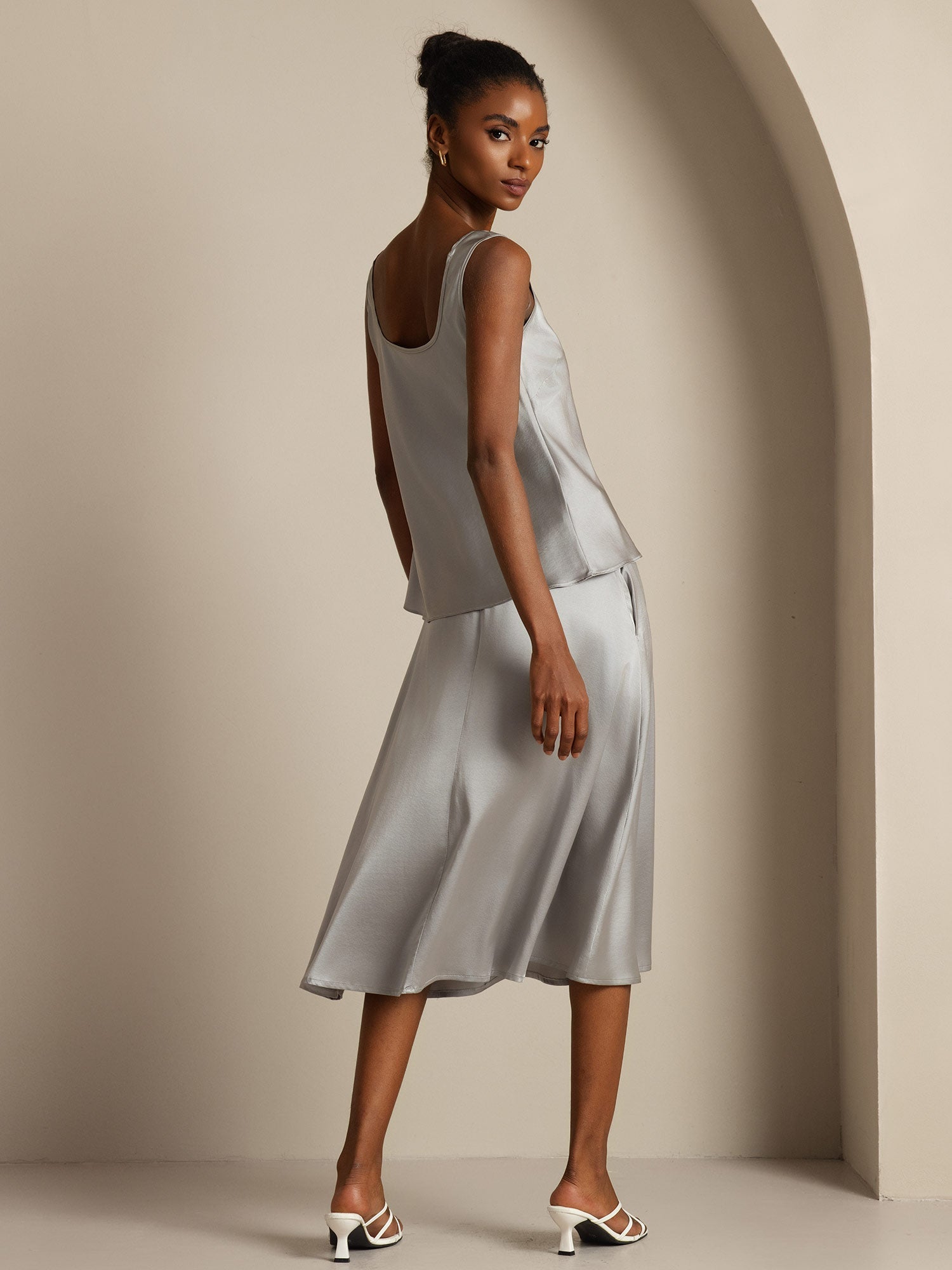 [Griffin Gray] SilkSilky-CA 19Momme Silk U Neck Camisole 002,