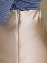 [Beige] SilkSilky-CA Skirt 005