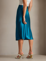[Teal] SilkSilky-CA Skirt 002
