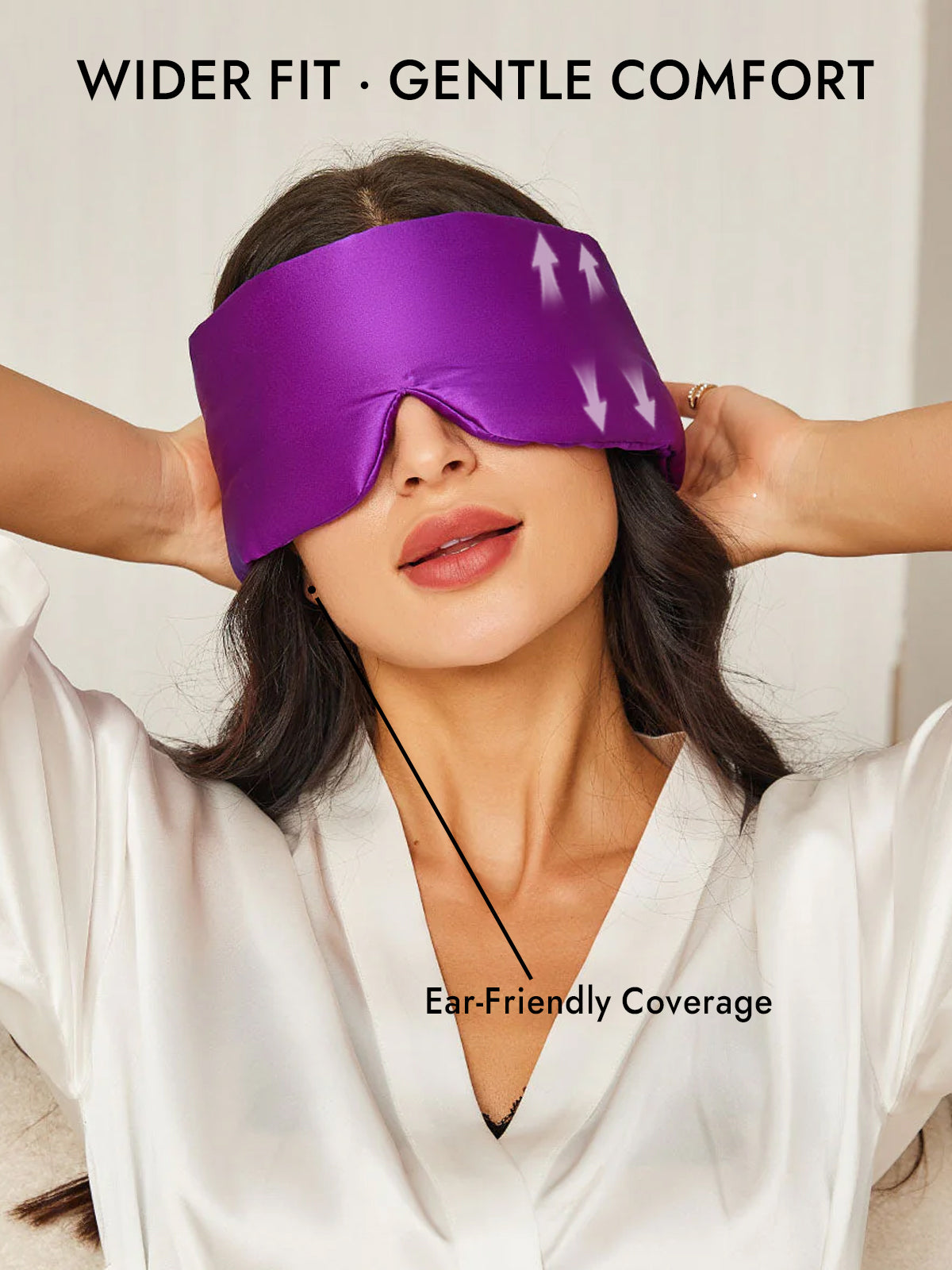 [Purple] SilkSilky-CA 19Momme Pure Silk Eye Mask 005