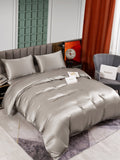 SilkSilky CA 25Momme Pure Silk Bedding Set Gray 002