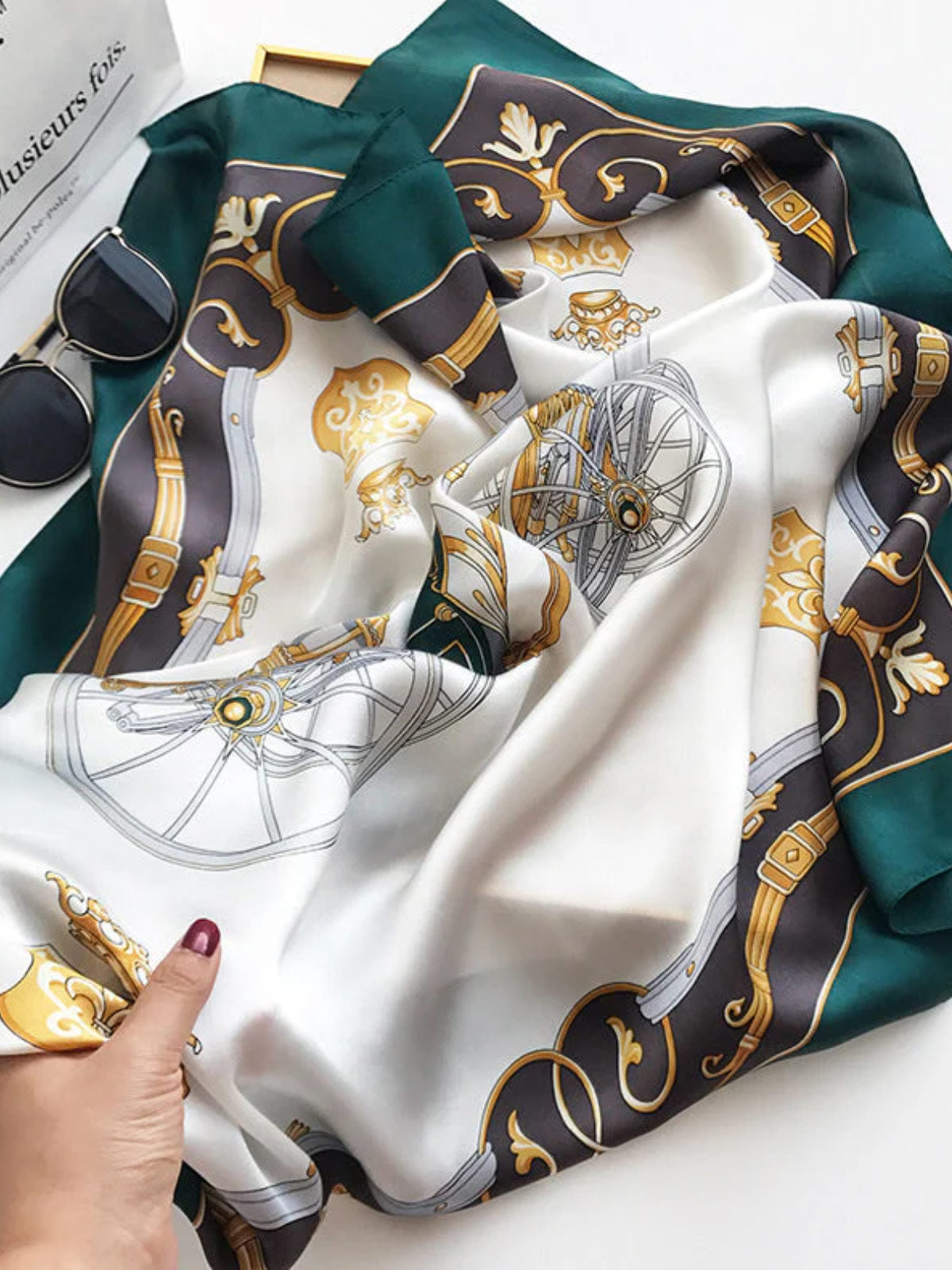 [P002] SilkSilky-CA Pure Silk Scarf 004,