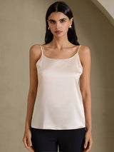 [Beige] SilkSilky-CA Spaghetti Strap Camisole 003