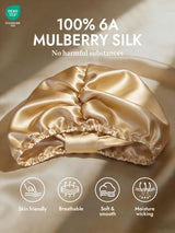 [Champagne] SilkSilky-CA Sleep Cap 002