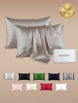 [Gray] SilkSilky-CA 30Momme Pillowcase 001