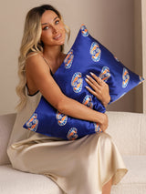 [Navy Seahorse] SilkSilky-CA Pillowcase 006