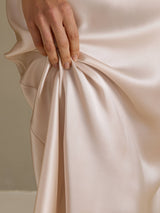 [Beige] SilkSilky-CA Sleeveless Dress 005