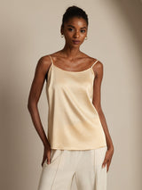 [Champagne] SilkSilky-CA Spaghetti Strap Camisole 001