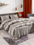 SilkSilky CA 19Momme Pure Silk Bedding Set Gray 003