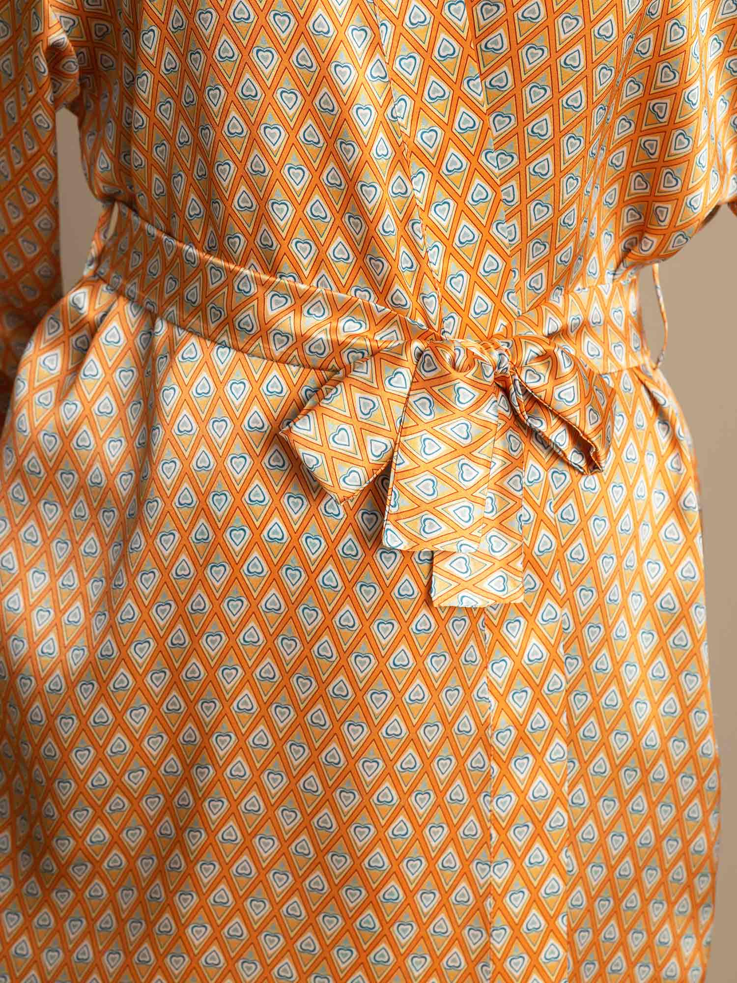 [Floral] SilkSilky-CA Pure Silk Womens Robe 004,