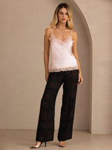 [Pink] SilkSilky-CA Spaghetti Strap V Neck Camisole 006
