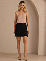 [Tuscany] SilkSilky-CA Sleeveless V Neck Camisole 003