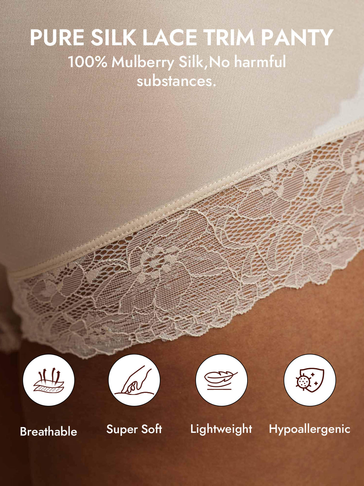 [Beige] SilkSilky-CA 100% Silk Jersey Panty 003