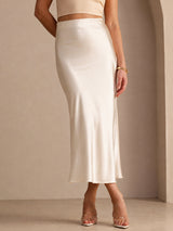 [Beige] SilkSilky-CA Skirt 003
