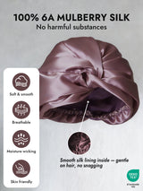 [Pale Mauve] SilkSilky-CA Sleep Cap 004