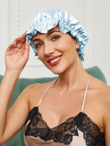 [Light Blue] SilkSilky-CA Sleep Cap 002