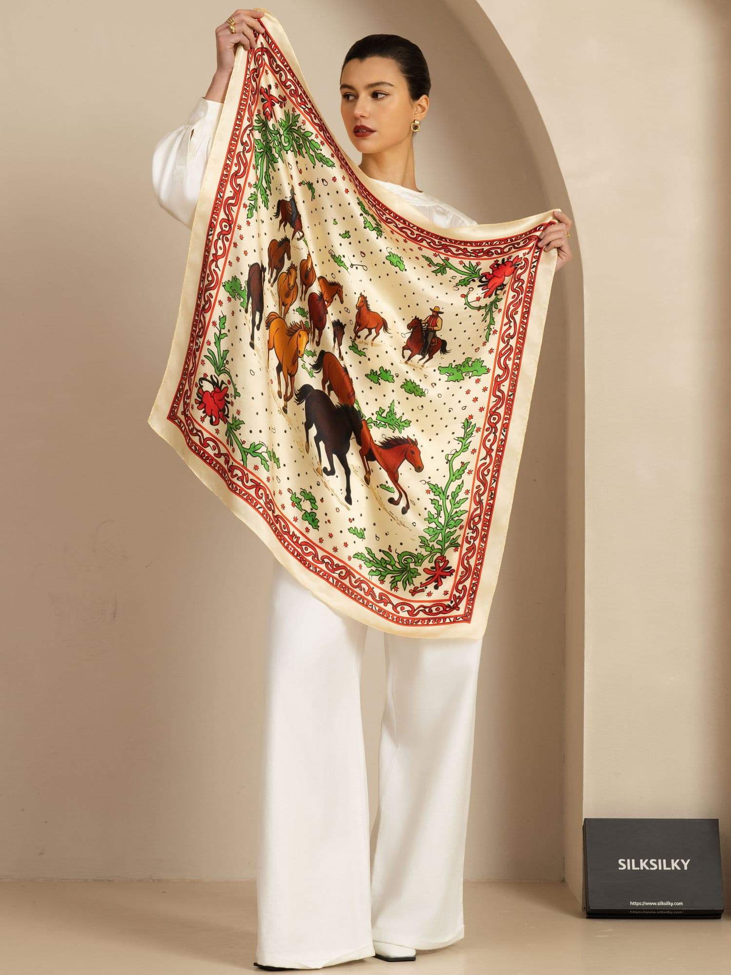 [P111] SilkSilky-CA Scarf 002