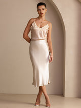 [Beige] SilkSilky-CA Skirt 006