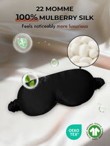 [Black] SilkSilky-CA 22Momme Eye Mask 006