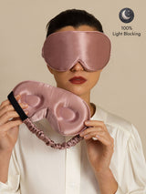 [Pale Mauve] SilkSilky-CA 22Momme Eye Mask 001