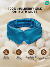 [Teal] SilkSilky-CA Eye Mask 002