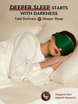 [Dark Green] SilkSilky-CA 22Momme Eye Mask 005
