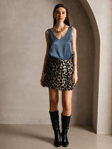 [Real Teal] SilkSilky-CA Sleeveless V Neck Camisole 005