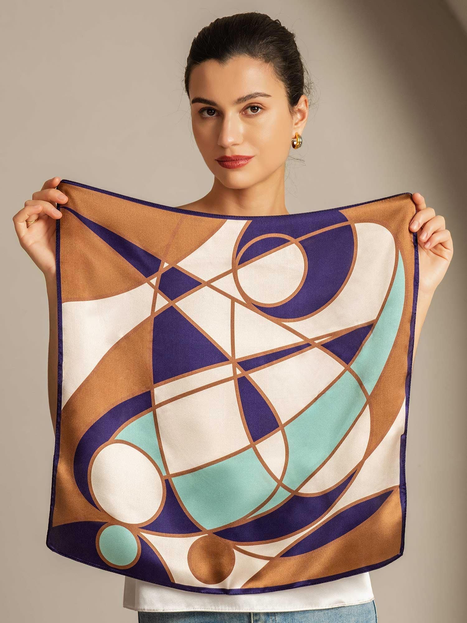 [P104] SilkSilky-CA Pure Silk Scarf 003,