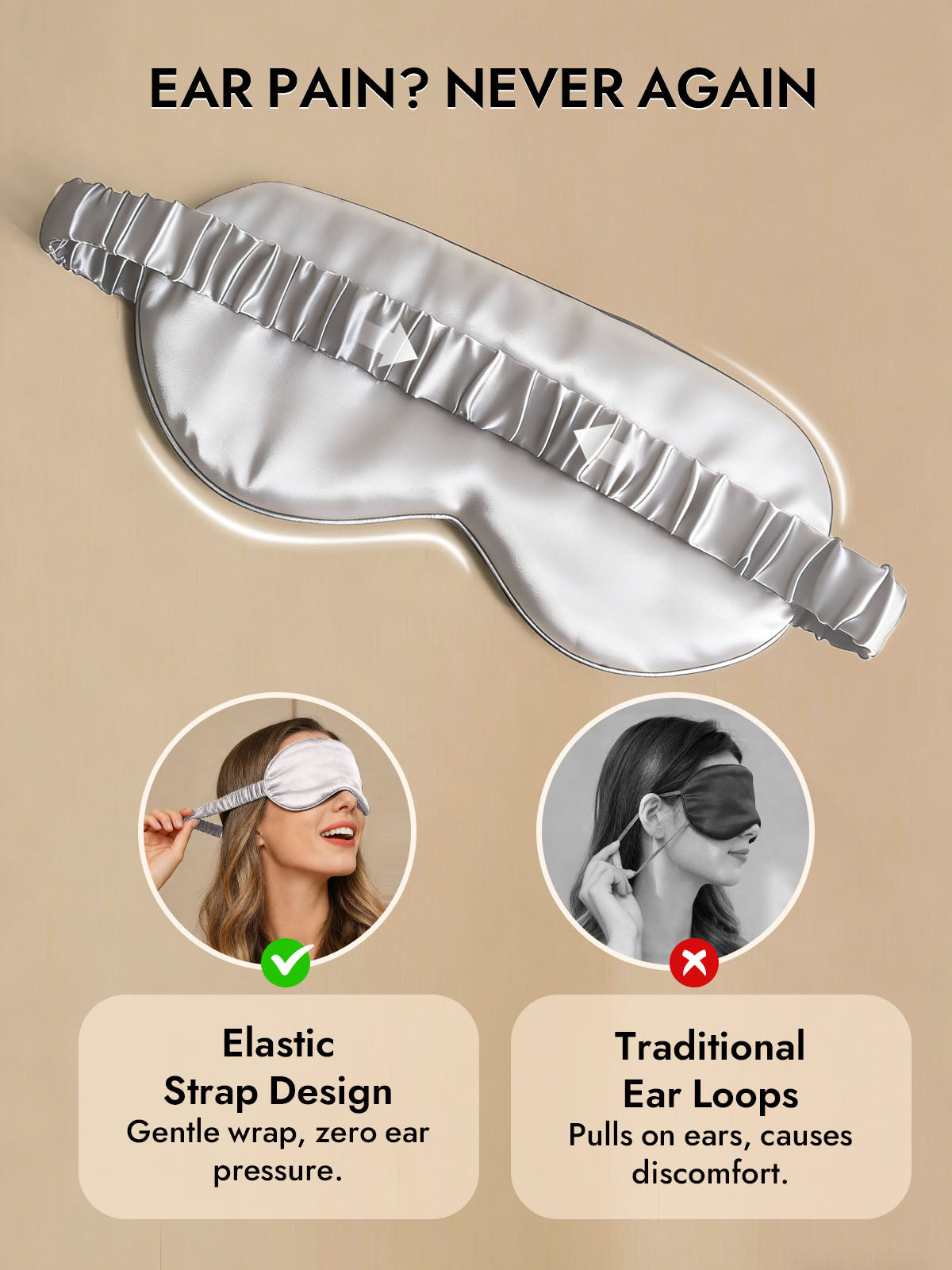 [Silver] SilkSilky-CA 19Momme Pure Silk Eye Mask 006