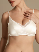 [White] SilkSilky-CA Bra 003