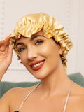 SilkSilky-CA Pure Silk Sleep Cap Champagne 002