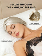 [Beige] SilkSilky-CA Sleep Cap 006