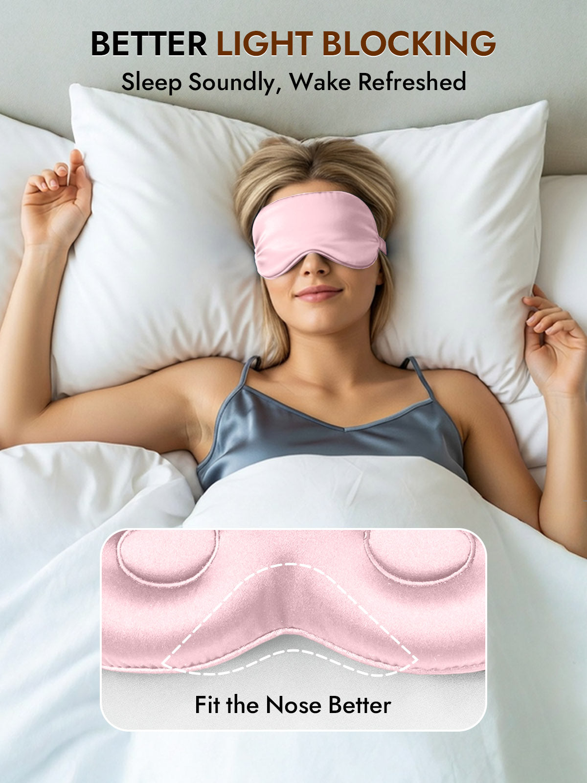 [Pink] SilkSilky-CA Eye Mask 003