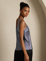 [Dark Gray] SilkSilky-CA Sleeveless V Neck Camisole 005