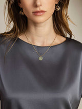 [Dark Gray] SilkSilky-CA Short Sleeve Boat Neck Women's T-Shirt 005