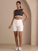 [Gray] SilkSilky-CA Sleeveless Crew Neck Camisole 007