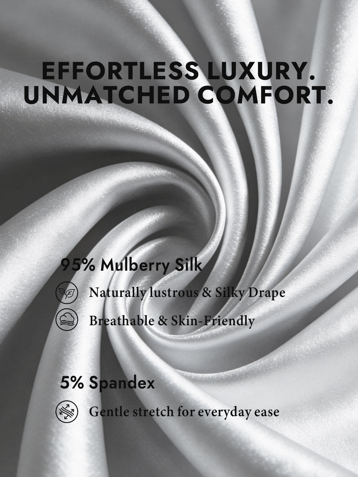 [Light Gray] SilkSilky-CA Silk Long Sleeve Lapel Collar Women's Shirt 003