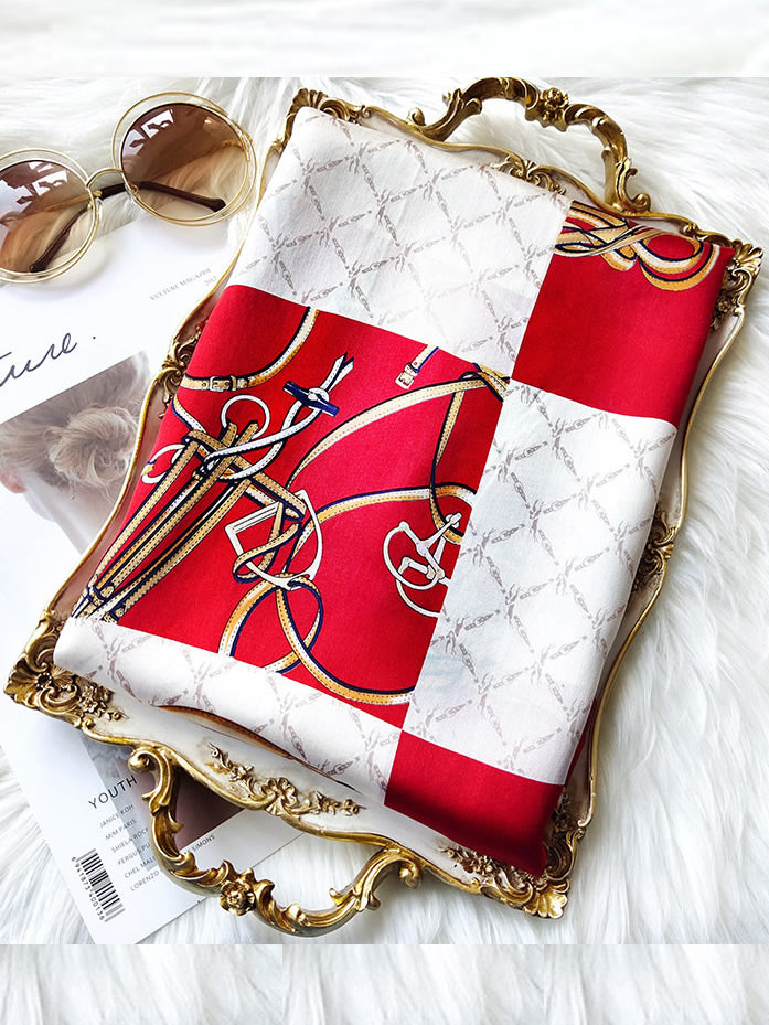 [P022] SilkSilky-CA Pure Silk Scarf 003,