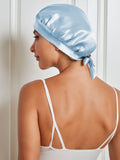 SilkSilky CA Pure Silk Sleep Cap LightBlue 002